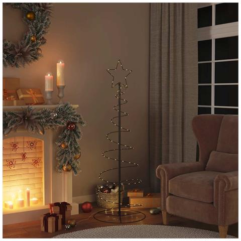 Albero di Natale a LED 100 LED Bianco Caldo 150 cm - Foto 2