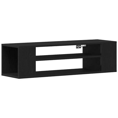 Mobile TV da parete  Nero Rovere 100x30x26,5 cm in legno ingegnerizzato - Foto 1