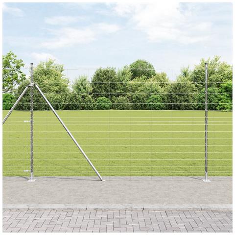 Recinzione Metallica Saldato con Base in Cemento 50 x 1,6 m - Foto 2