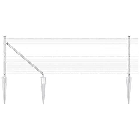 Recinzione in Filo Saldato con 13 Pali a Spillo 0.6x100 m in Acciaio Galvanizzato - Foto 1