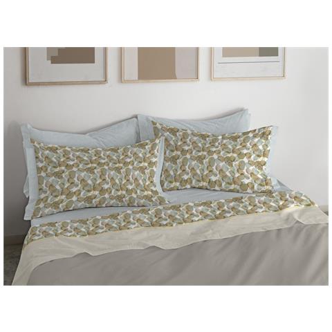 Completo Lenzuola Letto In Flanella 100% Puro Cotone Modello Bormio Dis. 2454 1 Piazza Verde 028 - Foto 1