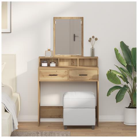 Toilette con cassetti in rovere fatto a mano 79x41x140 cm - Foto 2