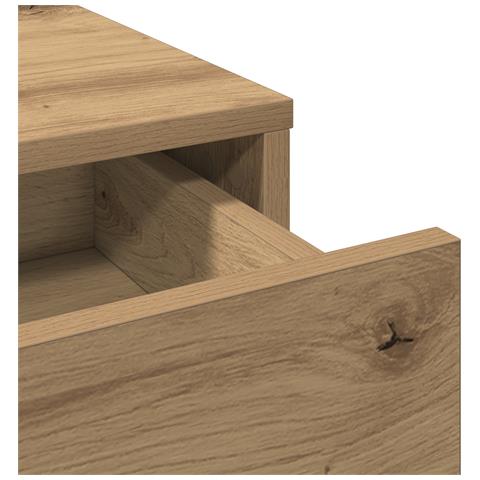 Toilette con cassetti in rovere fatto a mano 79x41x140 cm - Foto 9