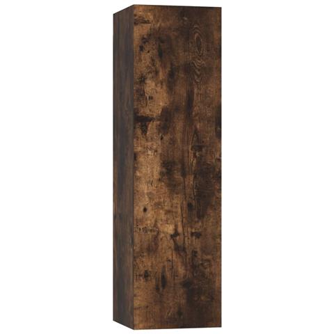 Set di Mobili Porta TV 4 pz Rovere Fumo in Legno Multistrato - Foto 9