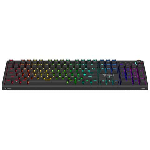 STYX Outemu Blue, Hot Swap, RGB tastiera Gaming USB QWERTY US International Nero - Foto 11