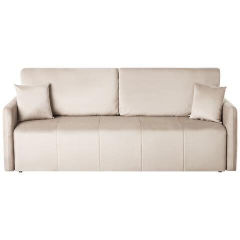 Divano Letto 3 Posti Egge Velluto Tortora - Foto 2