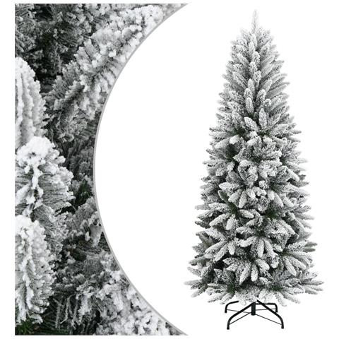 Lusso Casadino - Albero Di Natale Artificiale Con Neve Floccata 150 Cm Pvc E Pe - Foto 2
