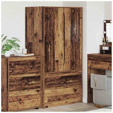 Mobile da Bagno con cassetto Legno vecchio 79,5 x 49 x 156 cm - Foto 2