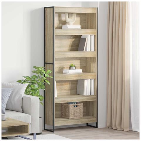 Armadio per Libri 2 pcs Sonoma 80 x 30 x 155 cm - Foto 2