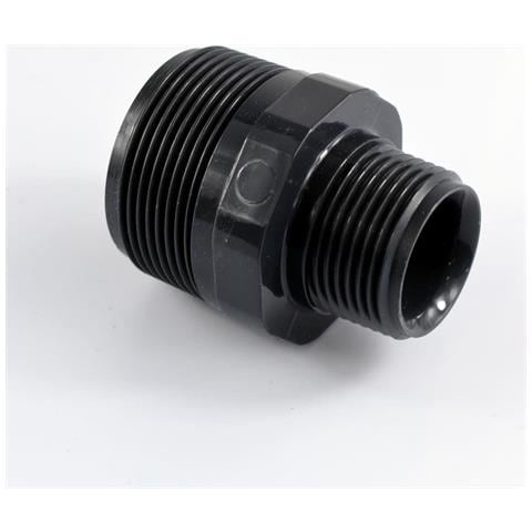Raccordo Pvc Riduzione 1 1/2 X 1 Nipplo Doppia Filettatura In Pvc-u - Foto 1