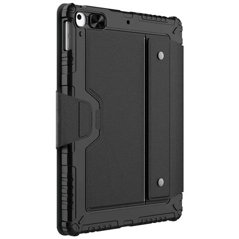 Custodia Con Tastiera E Paraurti Per Ipad 10.2"" 2019 / 2020 / 2021 Antiurto, Nero - Foto 1