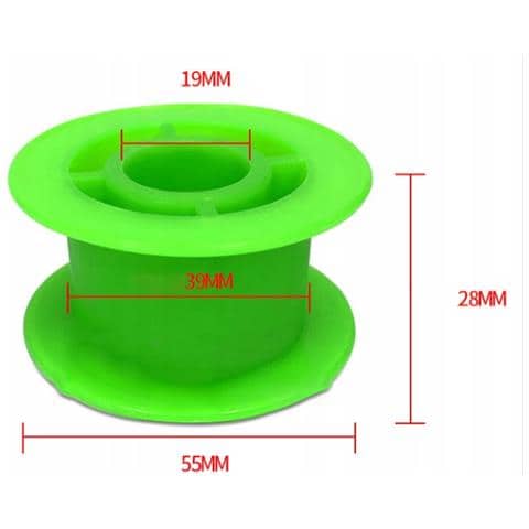 Bobina Avvolgimento 55x28 Mm - Materiale Resistente, Plastica Di Alta Qualità | Dimensioni 55x28 Mm | Per Filo, Stagno, Treccia, Nastro - Foto 2