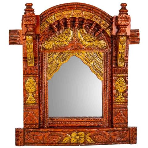 Specchio In Legno 59x51x10h - Foto 2