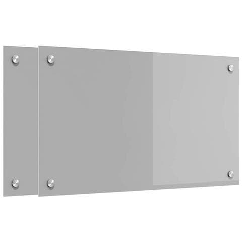 Rivestimento da Cucina 2 pcs Grigio chiaro 70 x 40 cm - Foto 1