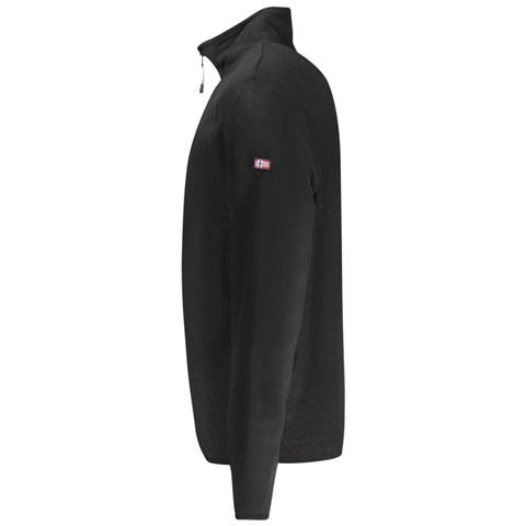 Felpa nera con zip© da uomo Norvegia 1963 - Colore: Nero, Taglia: XL - Foto 2
