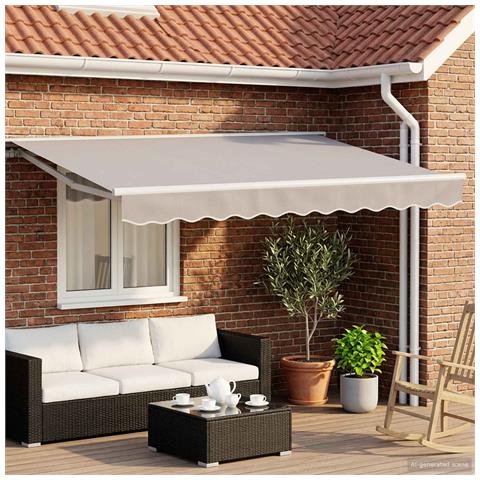 Telaio tenda elettrica con LED Bianco 2,5 x 2 m Alluminio - Foto 2