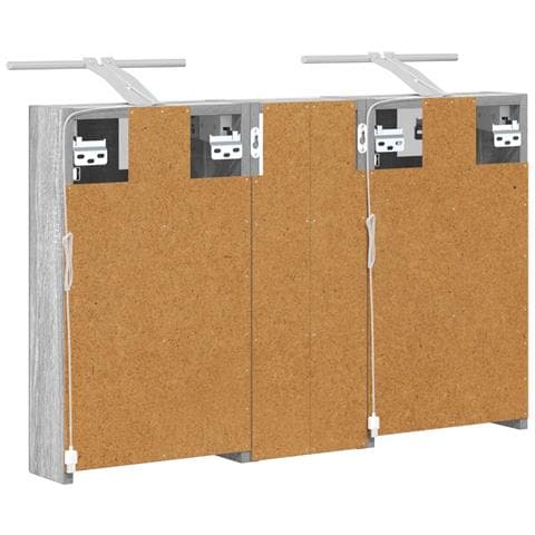 Set di Armadi da Bagno con lo scaffale 3 pcs 80 x 10,5 x 50 cm - Foto 9