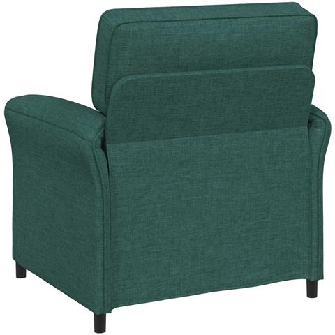 Set di divani 2 pz Verde Scuro Tessuto - Foto 9