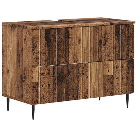Armadio per Lavabo da Bagno ZWOLLE Legno antico - Foto 1