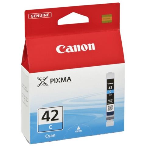 CLI-42C Cartuccia Ink Originale Ciano per Canon Pixma Pro 100 Capacità 600 Pagine - Foto 3