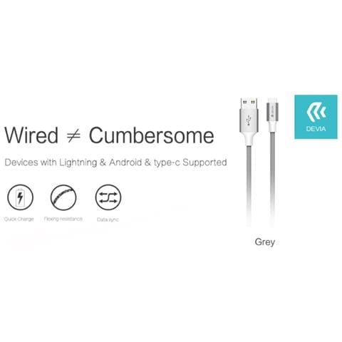 Cavo M-Usb Android Pheez 2mt Carica Rapida Grigio - Foto 1