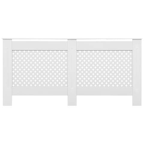 Coperture Per Radiatori 2 Pz Bianche 152x19x81,5 Cm In Mdf - Foto 2