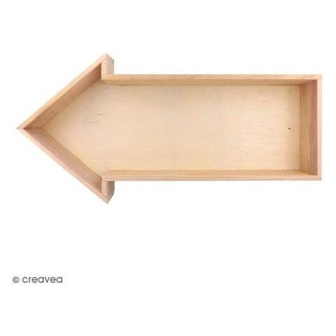 Mensola In Legno Freccia 40 X 20 X 7 Cm - Foto 1