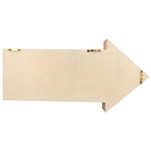 Mensola In Legno Freccia 40 X 20 X 7 Cm - Foto 3