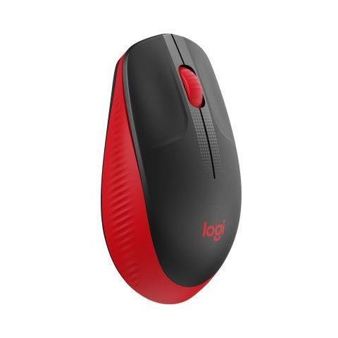 Mouse M190 Ottico 3 Tasti 1000 DPI Colore Nero Rosso - Foto 2