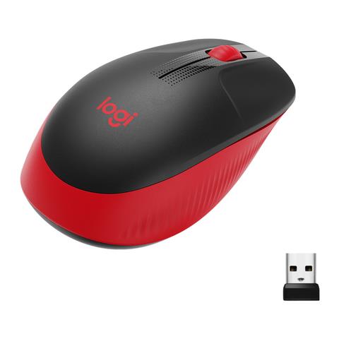 Mouse M190 Ottico 3 Tasti 1000 DPI Colore Nero Rosso - Foto 5