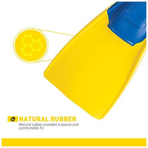 Finis Long Floating Pinne, Giallo / blu, 33-35 - Foto 3