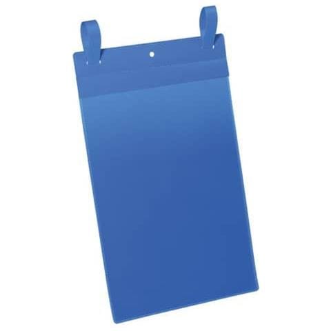 Tasche Per Identificazione Con Fascette Di Aggancio Blu F. to Esterno Mm 223x530- Inserto A4 Vert. Cf. 50- 175007 - Foto 1
