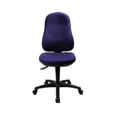 Bürodrehstuhl ""support Sy"", Stoff, Royalblau Bandscheibensitz, Synchronmechanik, Stabiles Fußkreuz (8550 G26) - Foto 4