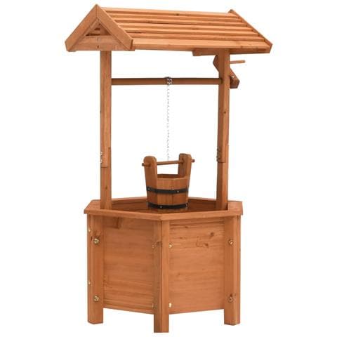 Fioriera Pozzo Dei Desideri 40x40x84 Cm In Legno Di Abete - Foto 1