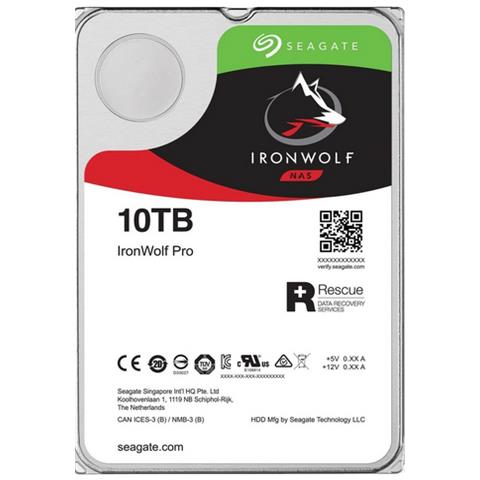 IronWolf Pro ST10000NE000 disco rigido interno 3.5" 10 TB Serial ATA III - Foto 1