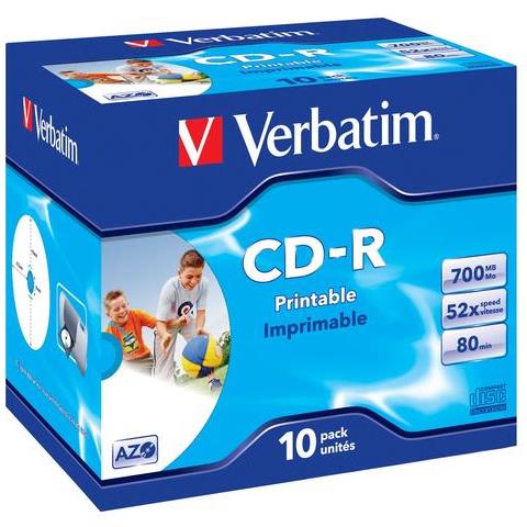 Cd-r Azo, 52x, Ampia Stampabile (10) - Foto 1