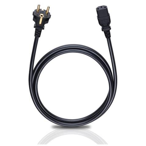 Powercord C13, Maschio / femmina, Oro, 5m - Foto 1