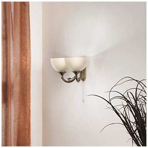 Savoy, Interno, E14, Bronzo, Vetro, Metallo, Bianco, Superficie - Foto 3