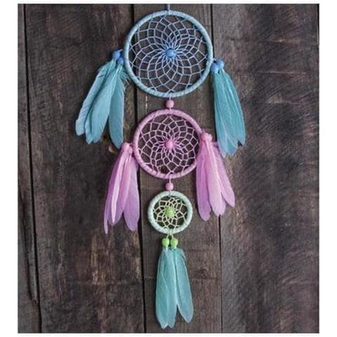 Kit Fai Da Te Acchiapa Sogni Blu E Rosa - Foto 1