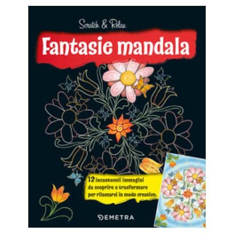 Christoph Heuer - Fantasie Mandala. Scratch & Relax. Con Bastoncino In Bambù - Foto 2
