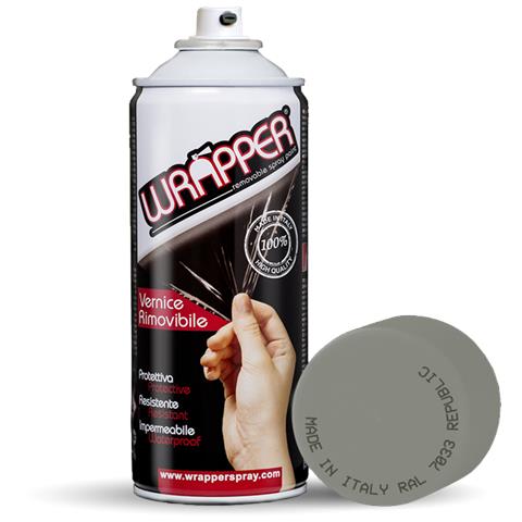 Wrapper, Pellicola Spray Rimovibile, 400 Ml - Republic - Ral 7033 - Foto 1