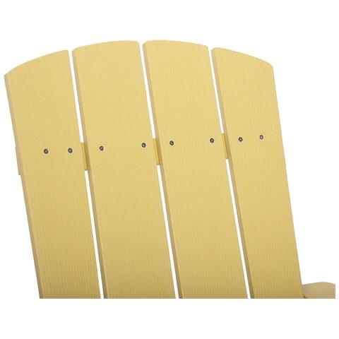 Sedia Da Giardino Con Poggiapiedi Giallo Adirondack - Foto 2