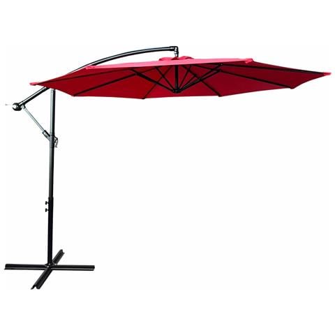 Ombrellone da Giardino ASTER con Protezione UV, Colore Rosso, 300x300x245 cm - Foto 1