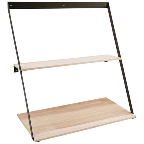 Mensola Bern - Marrone - Metallo - 21x50x52 Cm - Foto 1