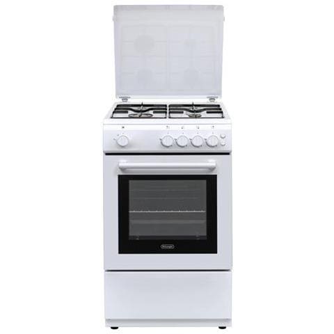 Cucina a Gas dl554gw 4 Fuochi a Gas Forno Elettrico Multifunzione con Grill Classe A Dimensioni 50 x 50 cm Colore Bianco - Foto 1
