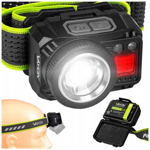 Torcia Frontale Xpg3 + Cob Zoom Alimentazione Ibrida Va0098 - Foto 1