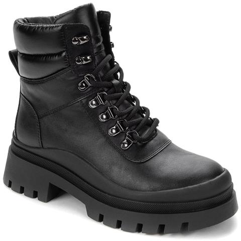 Black Casual Closed Warm Boots Stivaletti Sintetico E Tessile Scarpe Donna Nero Eu 36, 838161/05-01 - Foto 1