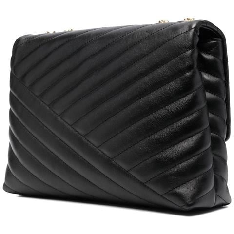 Kira Chevron Shoulder Bag Borse Tracolla Pelle Borse Donna Nero Eu One Size, 90446-001 - Foto 2