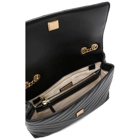 Kira Chevron Shoulder Bag Borse Tracolla Pelle Borse Donna Nero Eu One Size, 90446-001 - Foto 3