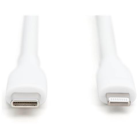Cavo di collegamento in silicone Lightning, USB-C - Lightning, 1 m, bianco - Foto 2